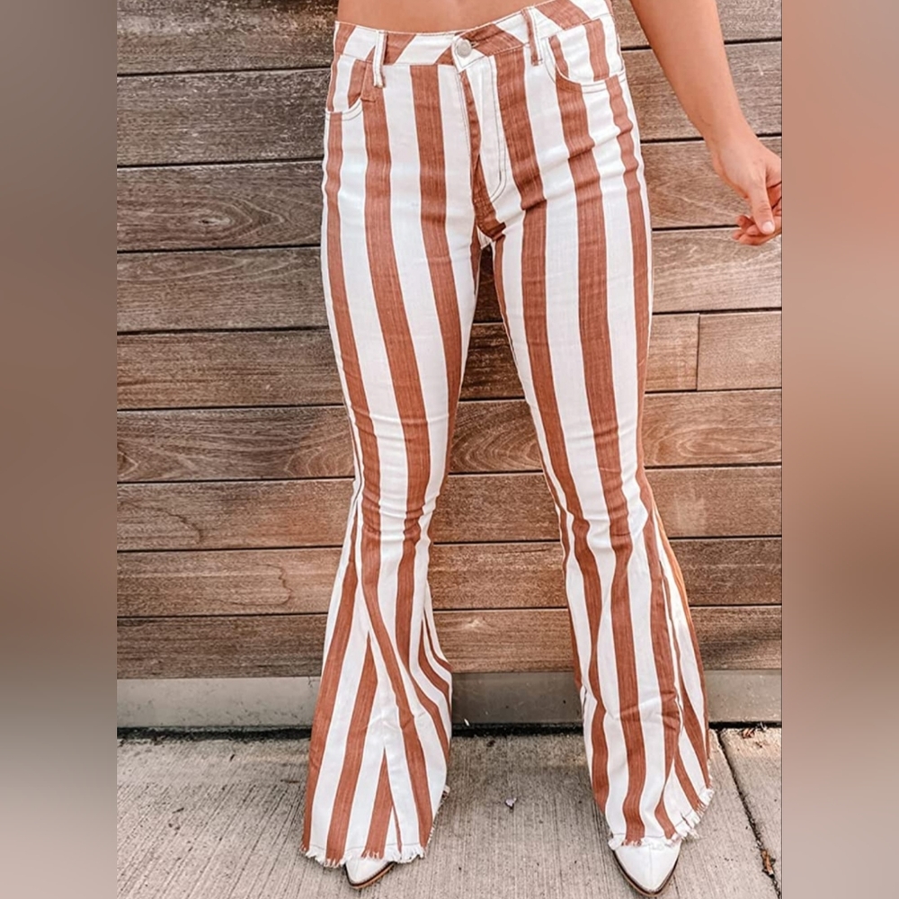 Striped Bell Bottoms